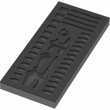 Wera 9820 Schaumstoffeinlage 8000 A Zyklop Knarre 1/4" Set 1, ohne Werkzeug (1/4)