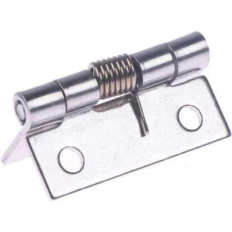 1 Stück 2 Zoll lange Schranktürscharniere aus Edelstahl, selbstschließendes Eckfederzugtürscharnier, Möbel, Schrank, Reparatur, Hardware-Zubehör (1/4)