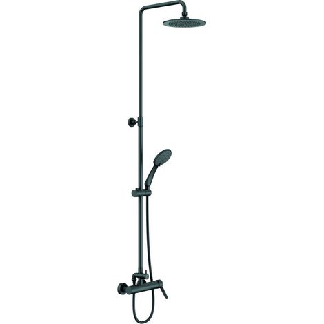 GENEBRE CM65111 19 41 OSLO Columna Monomando Extensible con Equipo de Ducha Negro - ref: CM65111 19 41