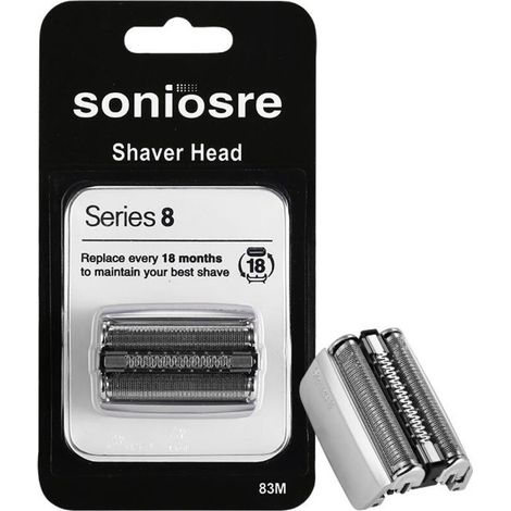 Têtes De Rasoir De Rechange Series 83M, Accessoire pour Rasoir Grille Rasoir Serie 8, Tête de Remplacement de Rasoir Compatible avec le Rasoir Homme pour S8 8325S、8330S、8360CC、8365CC (1/5)