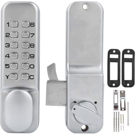 Serrure à combinaison mécanique 1-11 chiffres – Pour porte coulissante 10-60mm – Coque en alliage de zinc – Accès sans clé bureau et balcon (1/5)