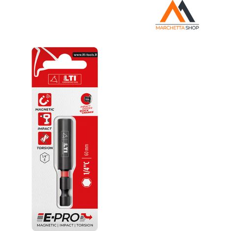 PORTAINSERTI MAGNETICO 'E-PRO' lunghezza mm 60 - cf.1 pz