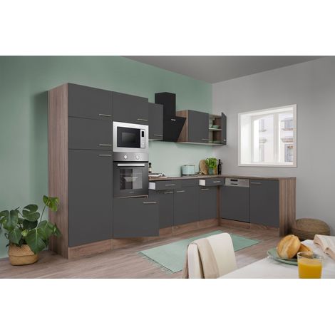 Cucina Angolo cottura Cucina ad angolo Rovere York Grey Oliver 340 x 172 cm Respekta