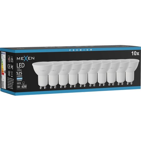 Mexen Nova 10x Ampoule LED GU10, 5W, Froid - 6500K, 525 lm - L107-GU10-0565-01x10 (1/5)