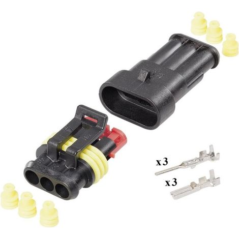 Kit Connecteur SuperSeal Mâle Femelle 3 Voies