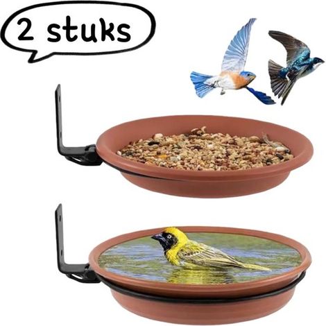 2 teiliges Vogelhaus zum Aufhängen im Freien Vogelbad Gartenaccessoires Kolibri Abwehr Zwei Vogelbäder (17 cm + 20 cm) Verschiedene Farben (1/5)