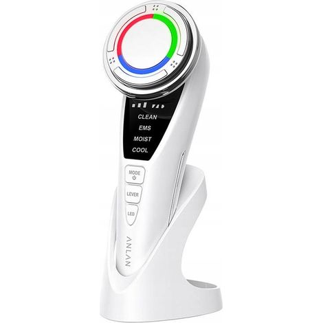 Masajeador facial ultrasónico con terapia de luz anlan 01-ADRY15-001 (1/5)