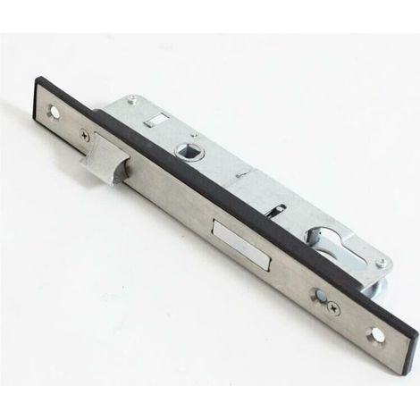 Serrure à encastrer monopoint en acier inoxydable – Plaque étroite 23mm – Pour portes intérieures et salles de bain – Écartement 25mm (1/2)