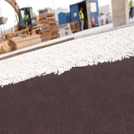 Tessuto da Pacciamatura contro le Erbacce 10 x 1,2 m in Fibre di Polipropilene Tessute anti-UV 100 g/m², marrone (1/5)