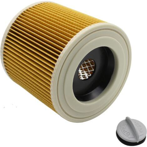 Pair - Filtre à cartouche avec support en acier compatible avec Karcher WD Series WD2 WD3 WD3P A2004 MV2 MV3 64145520-JUSCH (1/5)