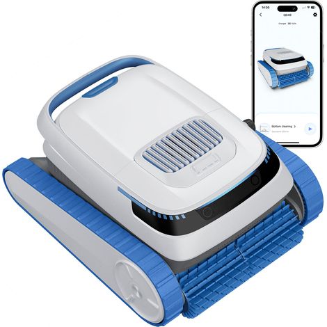 AIRROBO PC20 Robot de piscine sans fil - 3 modes de nettoyage - Navigation intelligente - Retour automatique - 120 min d'autonomie - Jusqu'à 170 m²