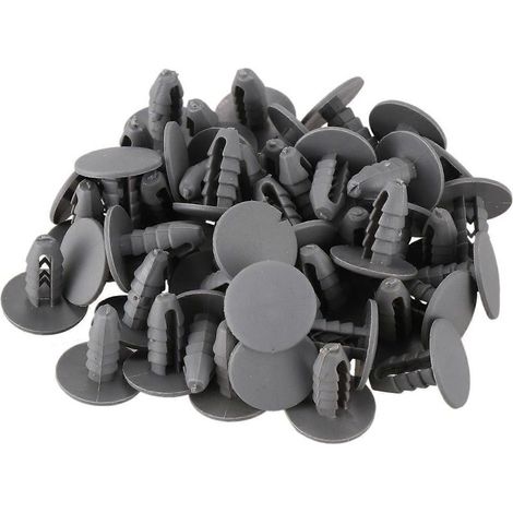 Rivet Plastique - Diamètre De Trou 8 mm - Longueur Totale 21 mm - Pour Porte De Voiture - 50 Pièces (1/5)