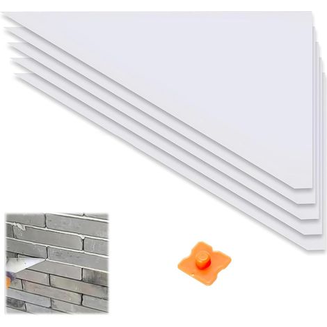 5 Pièce Sac de Mortier, Sac de Coulis, Sac de Scellant de Ciment, Poche à Jointer, avec 1pc Grattoir à Couture en Silicone, pour Joints et Sceller, Blanc (1/5)