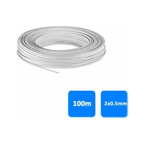 2x0,5 mm weiße parallele Kabelrolle GSC 3902938