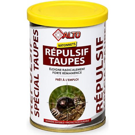 Repulsif Taupe/ Piège à Taupe idéal pour chasser les taupes de son jardin - Anti taupe, répulsif, piege a taupe, made in France - Boîte de 30 bâtonnets (1/5)