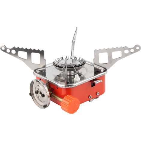 Mini réchaud de camping pliable, 2800 W, 100 g/h, léger et portable, idéal pour les activités de plein air, les pique-niques et les voyages. (1/5)