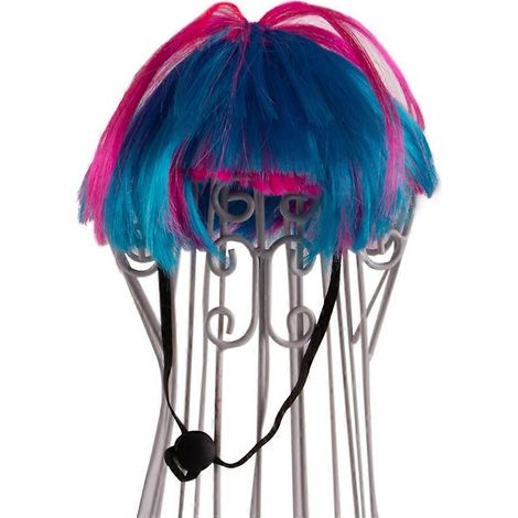 Chat perroquet drôle perruque rose bleue costume chien chat Halloween fête déguisement amusant perruques bobos cheveux animaux accessoires (1/4)