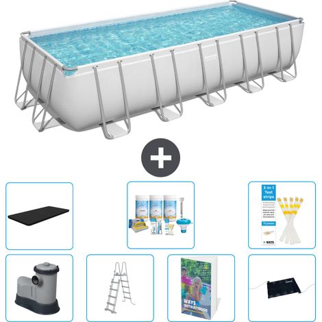 Bestway Piscina Bestway Power Steel Rettangolare - 640x274x132 cm - 8-pezzi  S632 (1/4)