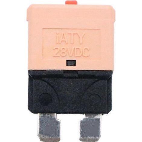 Disjoncteur 5 A 28 V CC, fusible standard, réarmement manuel-Brown (1/2)