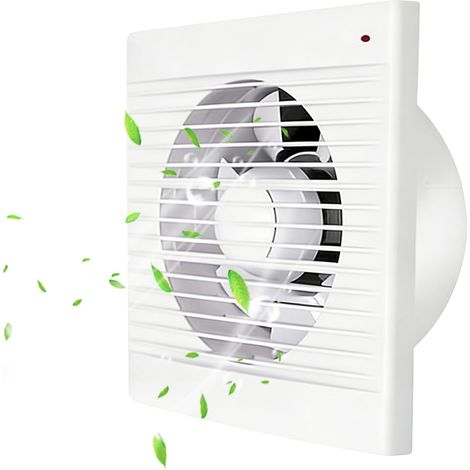 100 mm VMC Salle de Bain Extracteur d’Air Silencieux 35 dB, 142 m³/h, 15 W, avec Clapet Anti Retour, Ventilateur Mural et Plafond pour Salle de Bain, WC, Cuisine, Bureau, Blanc (1/5)