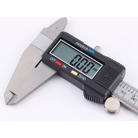 Pied à coulisse numérique LCD 0-200 mm, micromètre électronique pour acier inoxydable