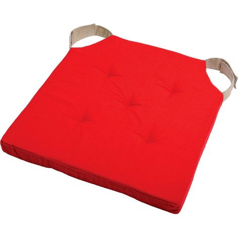 Stof Duo Galette Carrée Ruban Auto-agrippant 38x38cm Rouge - Stof (1/3)