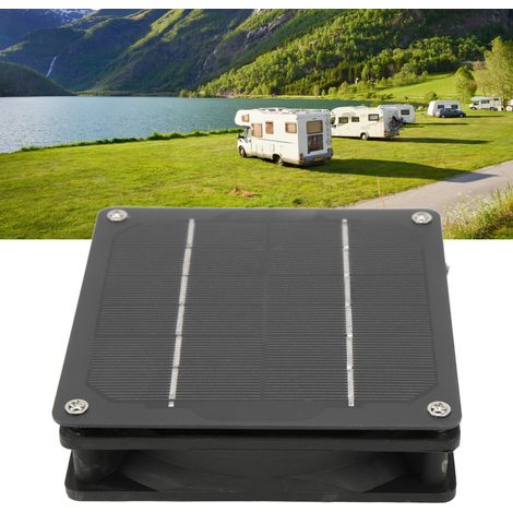 (Video verfügbar) Wohnmobilzubehör: integriertes 6V 5W monokristallines Silizium-Solarpanel, 15-cm-Lüfter (1/5)