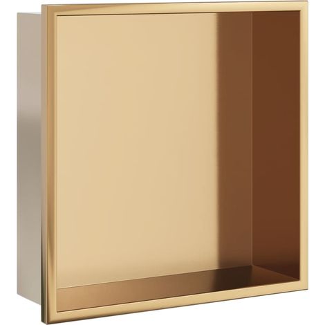 Maison Exclusive - Hornacina ducha acero inoxidable dorado cepill