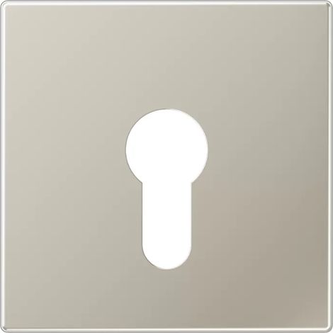 Jung Abdeckung für Schlüsselschalter ohne Demontageschutz, Edelstahl 1.4303 X4 CrNi 18-12, Serie LS, Edelstahl ES2925 (1/2)
