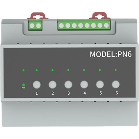Module de Commutation Relais Tuya Smart Zigbee 6CH avec Télécommande, pour Le Contrôle des Appareils Électroménagers, Supportant Le Contrôle de Moteur 3-Voies. (1/5)