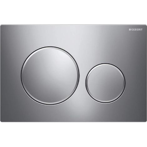 Geberit Sigma20 Betätigungsplatte für 2-Mengen-Spülung: Chrom matt/Chrom hochglanz (115.882.KN.1)