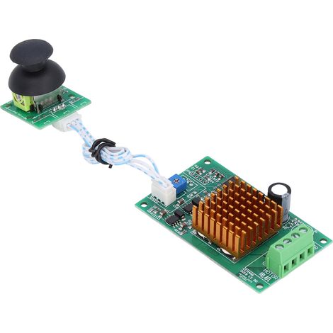 PWM-Drehzahlregler für 12-30V 3A Gleichstrommotor, Reglermodul mit Joystick und Potentiometer, Drehrichtung im Uhrzeigersinn/gegen den Uhrzeigersinn. (1/5)