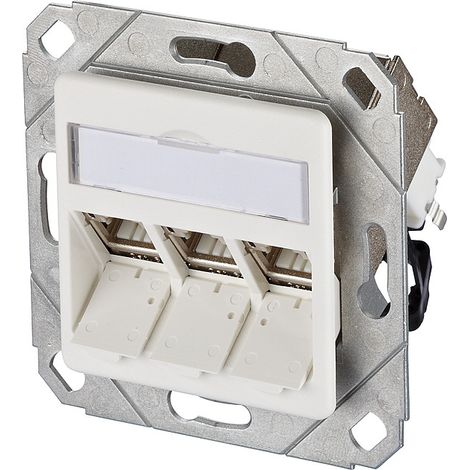 Metz Connect Modulo C6A 3 porte 270°M UPk bianco puro, 130B12D31102-E
