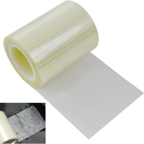 Beyamis Ruban réparation fibre verre camping-car - Patch auto-adhésif imperméable toile bâche (1/5)
