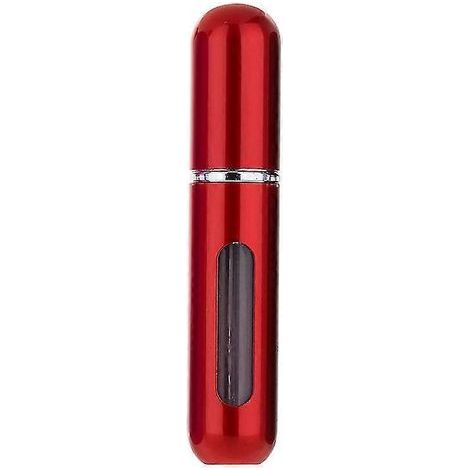 Flacon vaporisateur portable de voyage rechargeable avec pompe à remplissage par le bas (5 ml, 6 ml, 8 ml) - Récipient cosmétique vide - Flacon atomiseur-6ml-Red (1/4)