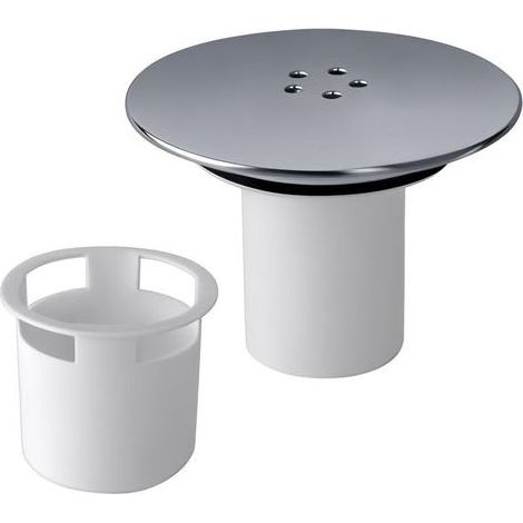 Pair Bonde Douche 90 mm/115mm Bonde de Douche, Siphon Douche, Capot Bonde Douche Interchangeable Chromé, Remplacement de Couvercle de Siphon Douche pour Salle de Bain (1/5)