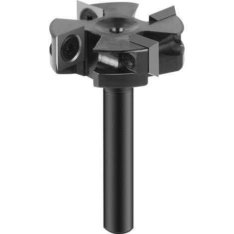 Fraise à défoncer -tige de 8 mm - diamètre de 40 mm - Fraise à Surfacer mèche de rabotage à 4 ailes -ELIAUK-INHHUB (1/5)
