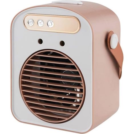 Mini condizionatore d'aria portatile con nebulizzatore d'acqua - Ventilatore da tavolo per ufficio e camera da letto - Condizionatore d'aria e raffrescatore d'aria mobile silenzioso (1/5)