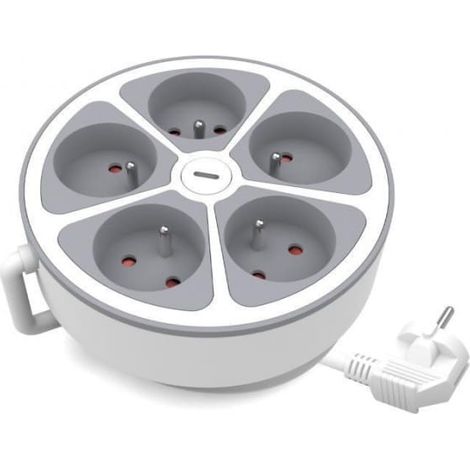 Festes Verlängerungskabel 5x mit Schalter 2m PS-570WS/O/2 E W-30014