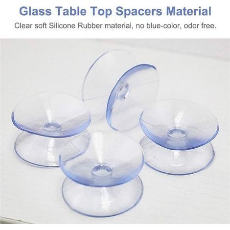Ventouses double face, 10 ventouses pour empêcher le dessus de la table en verre de glisser, miroir multifonction double face antidérapant (taille : 35 mm) (1/5)