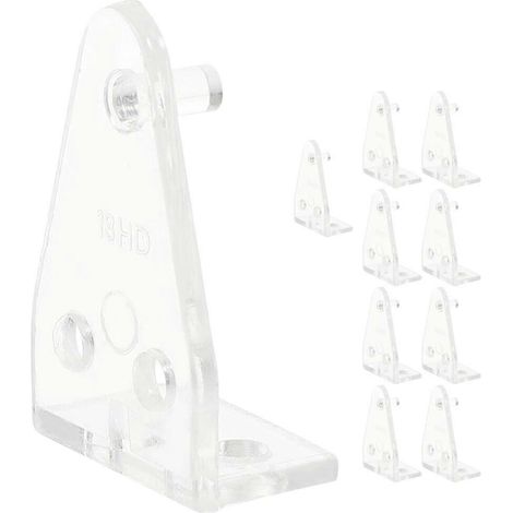 10 supports de fixation pour stores, clips de maintien pour rail inférieur de store, supports transparents pour rail inférieur de store (1/2)
