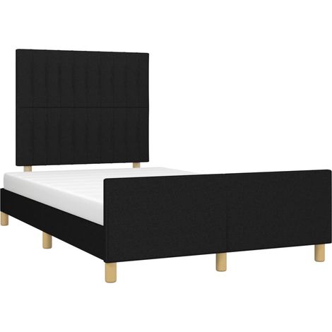 Giroletto senza Materasso Nero 120x200 cm Tessuto vidaXL (1/4)