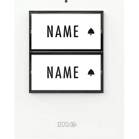 m-e modern-electronics 41357 Campanello senza fili Trasmettitore Illuminato , con targhetta (1/2)