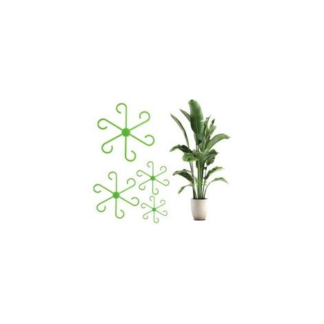 Ensemble de Supports pour Plantes - 4 Support Plantes Interieur - Aide à Grimpante Monstera et Supports pour Plantes - Tuteurs pour Plantes d'Intérieur, Plantes Vivaces et Fleurs (4, Vert) (1/5)