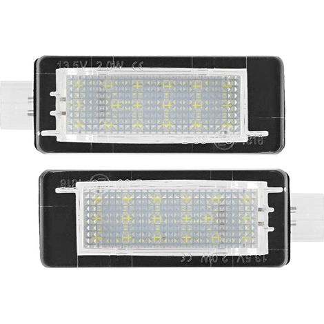 Lampe de licence, 6000k ABS Shell plaque lumineuse à luminosité élevée pour la voiture Dacia Duster 2010-2015 (1/5)