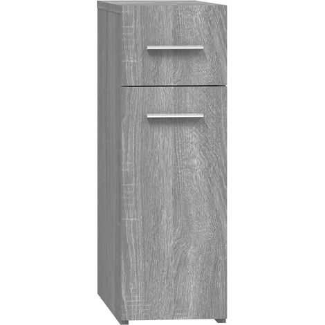 Maison Exclusive - Mobile Farmacia Grigio Sonoma 20x45,5x60 cm Legno Multistrato (1/5)