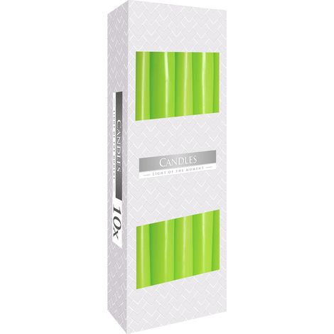 Bougie Conique - Verte- Vendu par 10 (1/3)