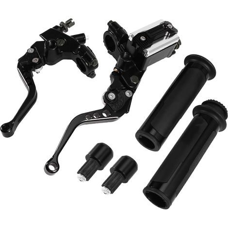 22-mm-Motorrad-Lenkerbremshebel, hitzebeständiger Hauptbremszylinder, langlebig, geeignet für Roller, Motorräder, Rennräder und Quads, C (1/5)