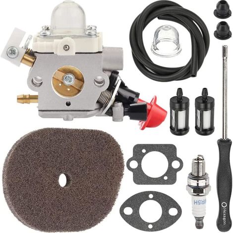 Carburateur avec Filtre à air pour Stihl FS40 FS50 FS56 FS70 FS70C FC70 FC56 FS56C HT56 HT56C KN56 KM56 KM56C Tondeuse Pièces 4144 120 0608 41441200608 C1M-s267A (1/5)