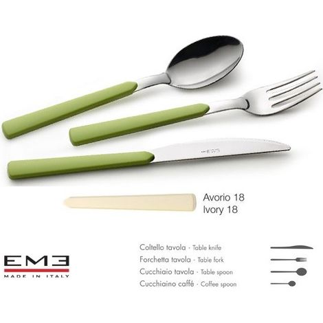 Set 24 posata posate fast colore avorio